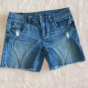 Distressed Jean Shorts